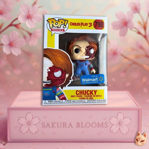 Funko Pop Movies Chucky #798 Child’s Play 3 Walmart Exclusive 2019 Horror Vinyl - Picture 1 of 7
